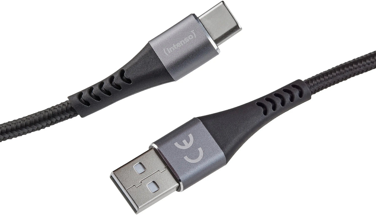INTENSO Cable USB-A to USB C 7901100 1.5 m, Nylon black Idealshop