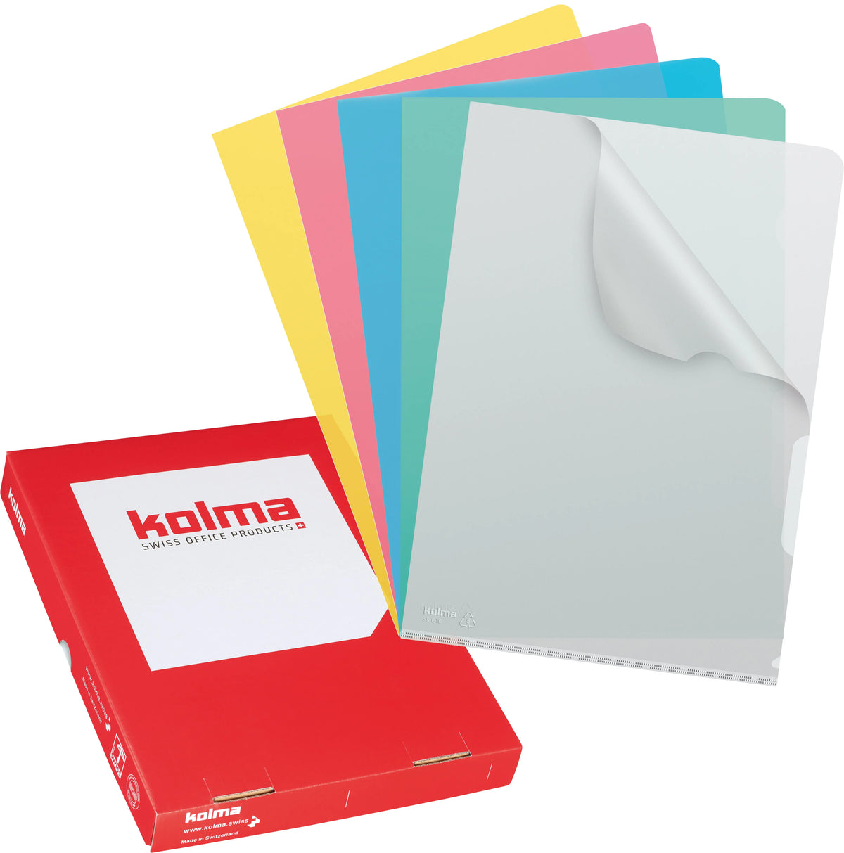 KOLMA Sichtmappe VISA Superstrong A4 59.464.19 farbig ass., lisse 100 Stück Idealshop