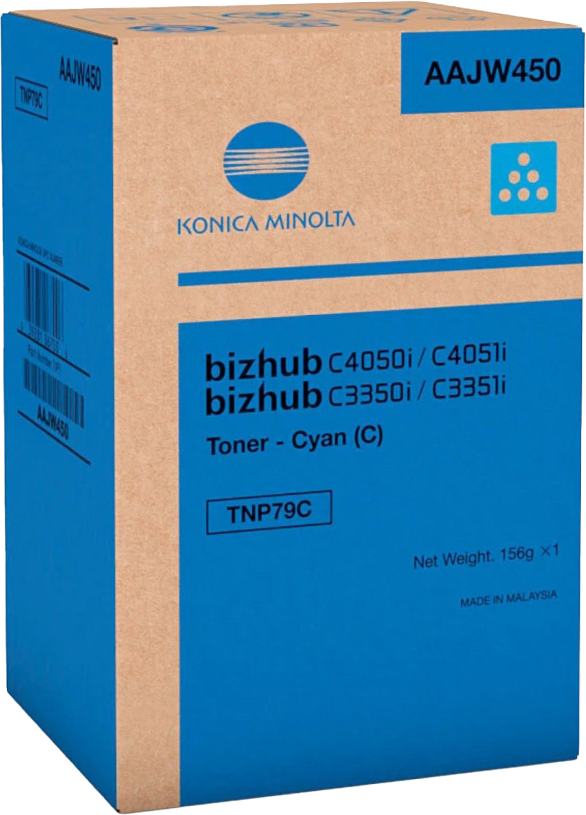 KONICA MINOLTA Toner TNP79C cyan AAJW450 Bizhub C3350i 9000 Seiten Idealshop