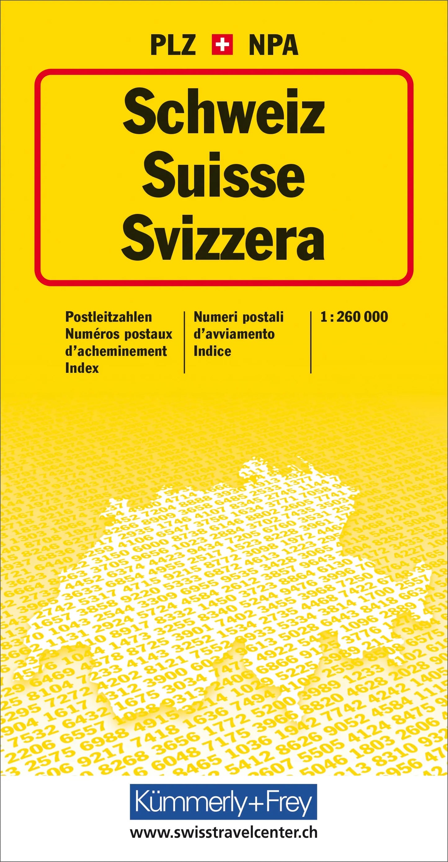 KÜMMERLY Postleitzahlenkarte CH Idealshop