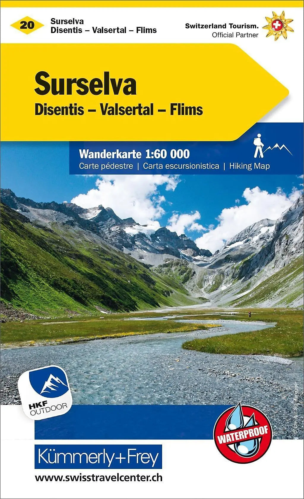KÜMMERLY+FREY Wanderkarte 259022207 Surselva-Valsertal 1:60'000 Idealshop