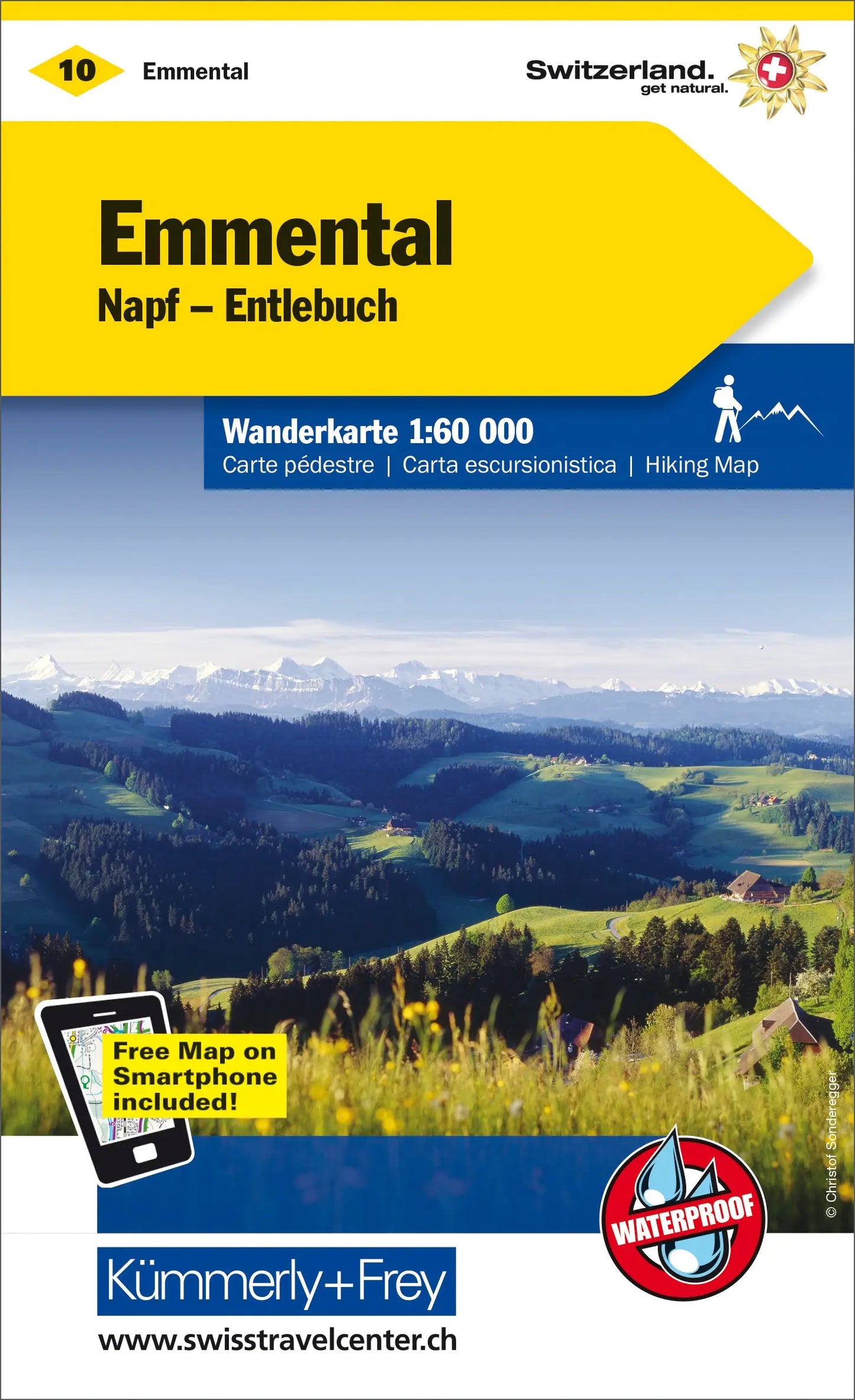 KÜMMERLY+FREY Wanderkarte 325902210 Emmental-Entlebuch 1:60'000 Idealshop
