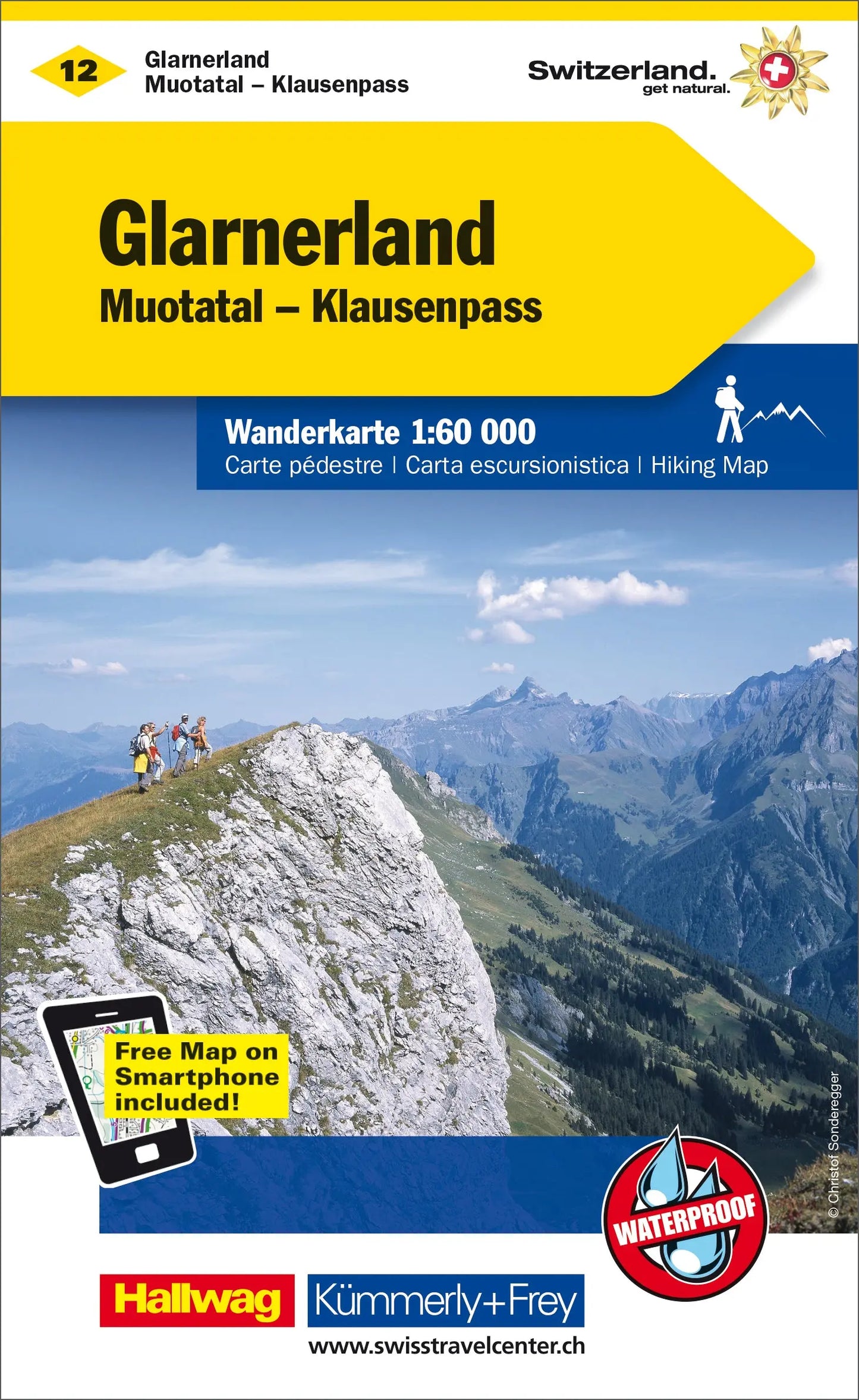 KÜMMERLY+FREY Wanderkarte 325902212 Glarnerland 1:60'000 Idealshop
