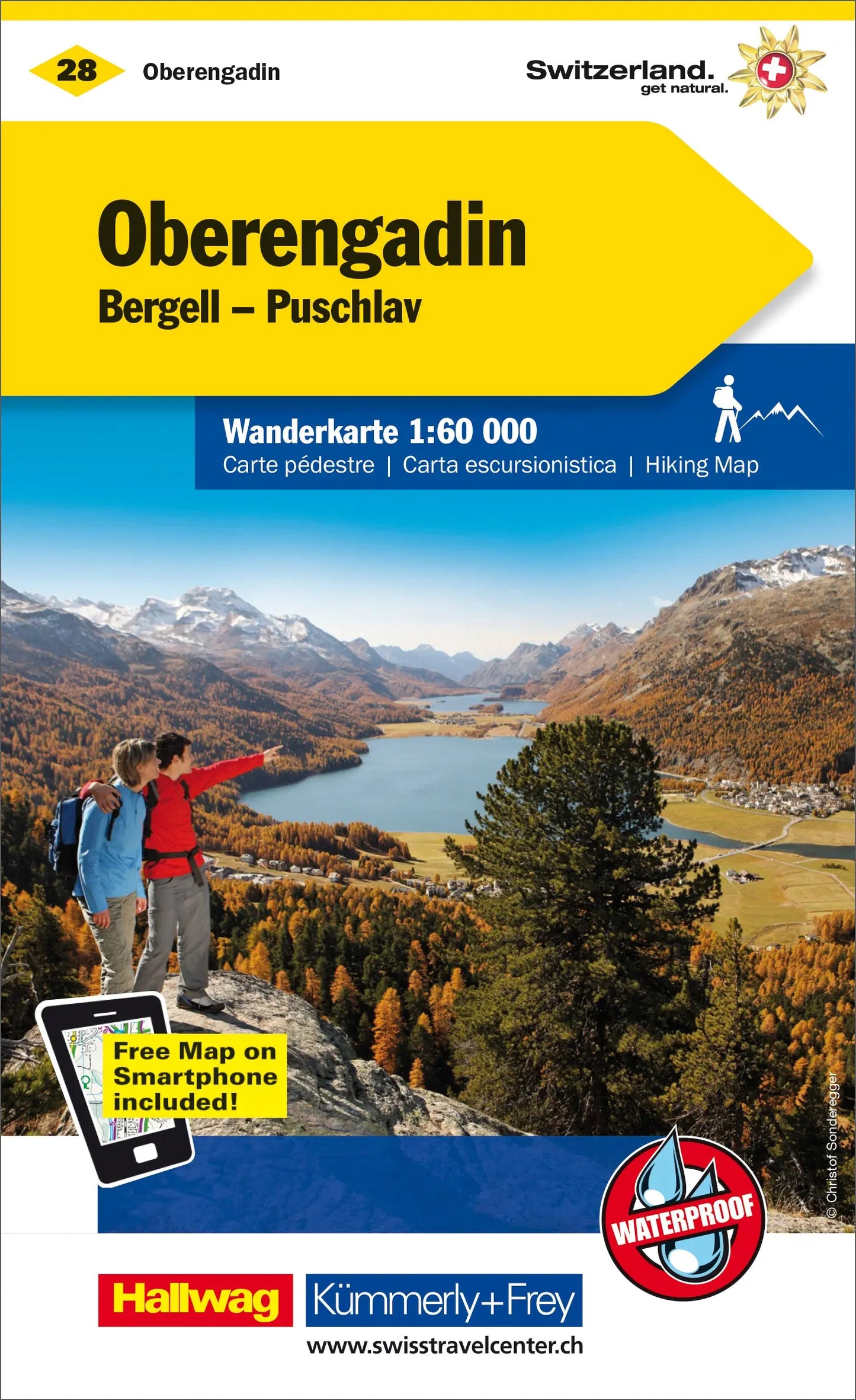 KÜMMERLY+FREY Wanderkarte 325902228 Oberengadin 1:60'000 Idealshop