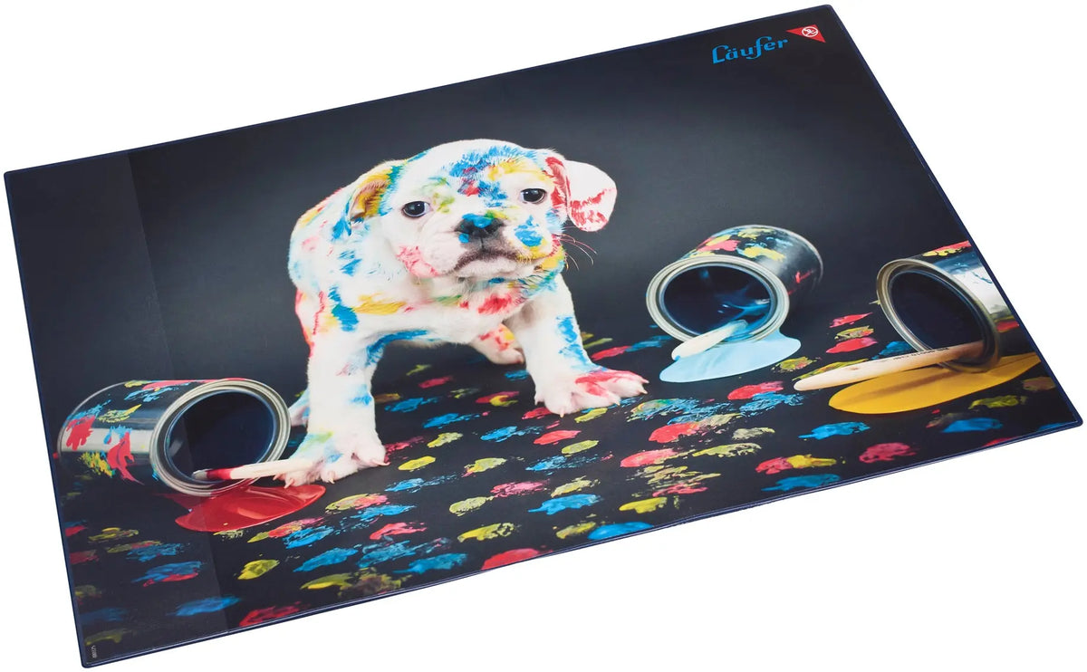 LÄUFER Schreibunterlage 46652 Bunter Hund 53x40cm Idealshop