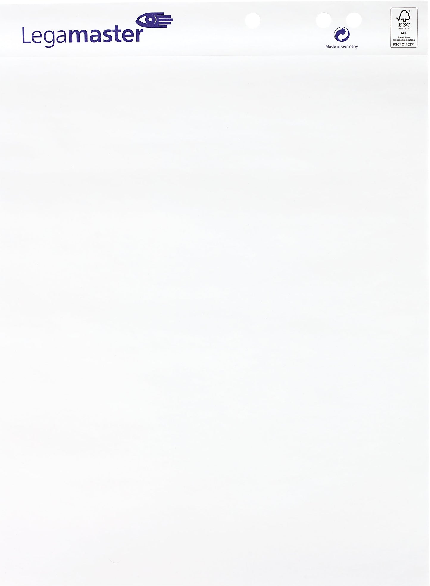LEGAMASTER Flipchart-Papier blanko 7-156000 weiss holzfrei,blanko 20 Blatt Idealshop