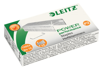 LEITZ Heftklammern P2 Nr. 10 5577-10-00 verzinkt 2000 Stück Idealshop