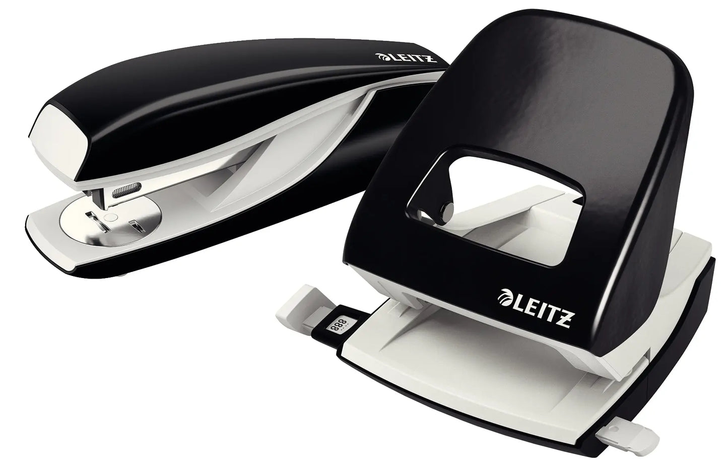 LEITZ Locher/Hefter WOW 5095 5095-10-95 schwarz, Bundle 30 Blatt Idealshop