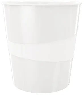 LEITZ Papierkorb WOW 15 Liter 52781001 perl weiss Idealshop