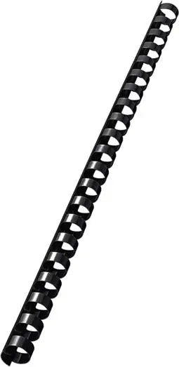 LEITZ Plastikbinderücken 12mm A4 35043 schwarz, 21 Ringe 100 Stück Idealshop