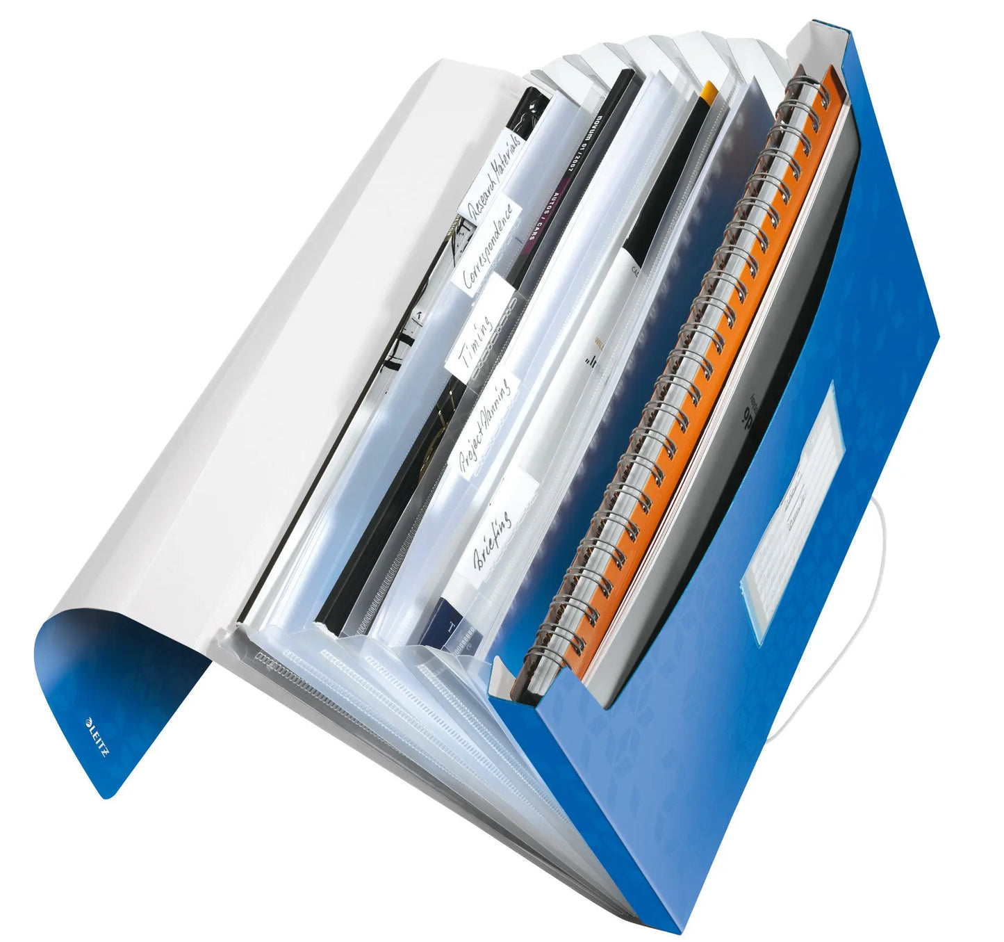 LEITZ Projektmappe WOW A4 45890036 blau 5 Fächer Idealshop