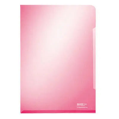 LEITZ Sichtmappen Premium A4 41530025 rot, 0,15mm 100 Stück Idealshop