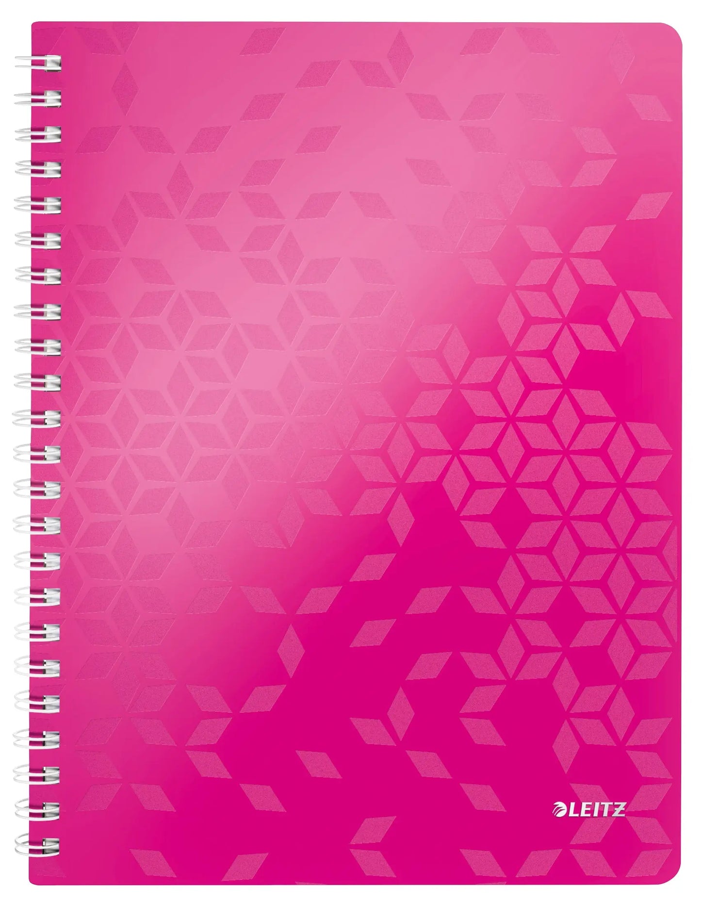 LEITZ Spiralbuch WOW PP A4 46380023 kariert, pink 80 Blatt Idealshop