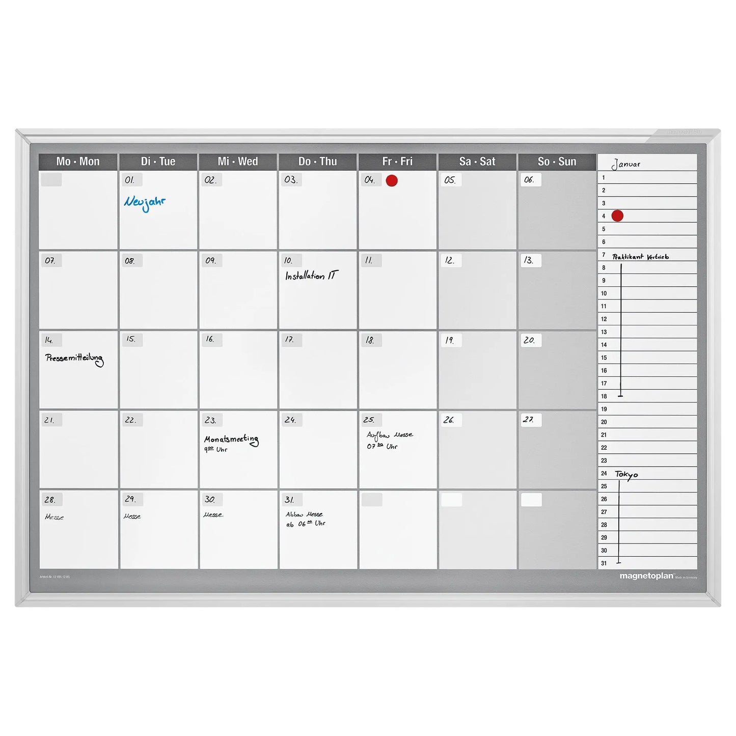MAGNETOP. Monatsplaner CC horizontal Idealshop