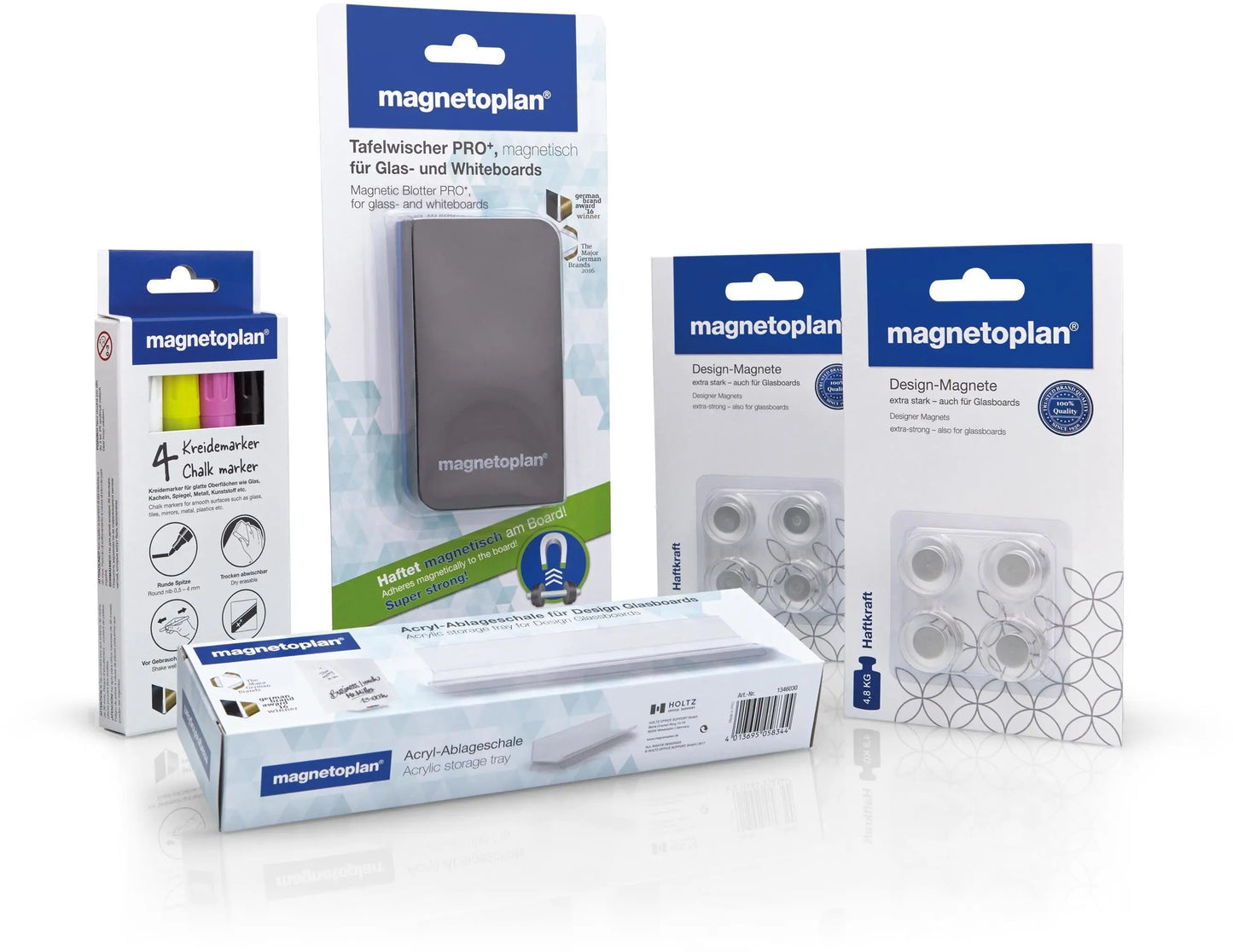 MAGNETOP. Zubehör Set für Glasboards Idealshop
