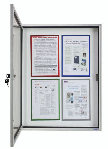 MAGNETOPLAN Schaukasten CC 900x1125x65mm 1214200 Outdoor, magnetisch 9x A4 Idealshop