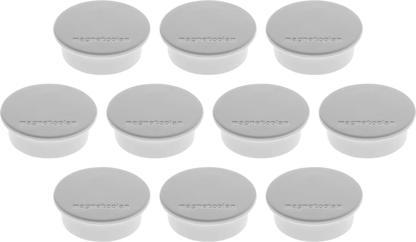 MAGNETOPLAN Magnet Discofix Color 40mm 1662001 grau, ca. 2.2 kg 10 Stk. Idealshop