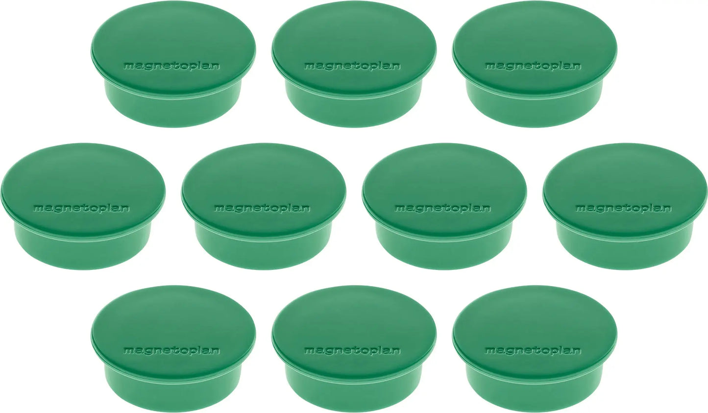 MAGNETOPLAN Magnet Discofix Color 40mm 1662005 grün, ca. 2.2 kg 10 Stk. Idealshop