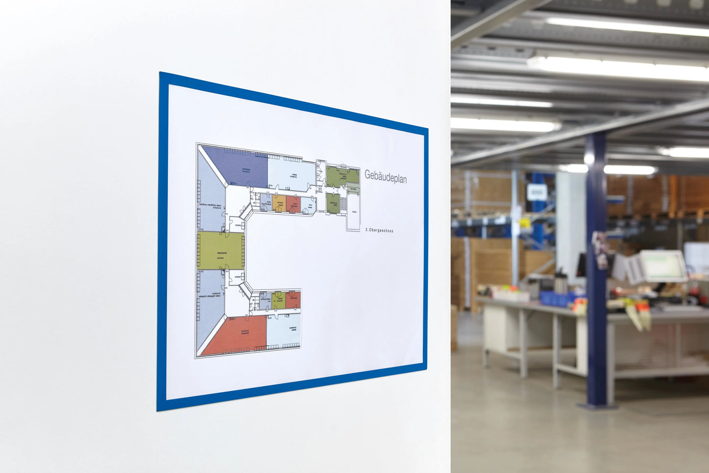 MAGNETOPLAN Magnetrahmen magnetofix A3 1130403 blau 5 Stk. Idealshop