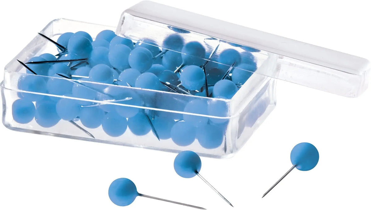 MAGNETOPLAN Pinwand-Nadeln 111165003 blau, 6x19mm 100 Stück Idealshop