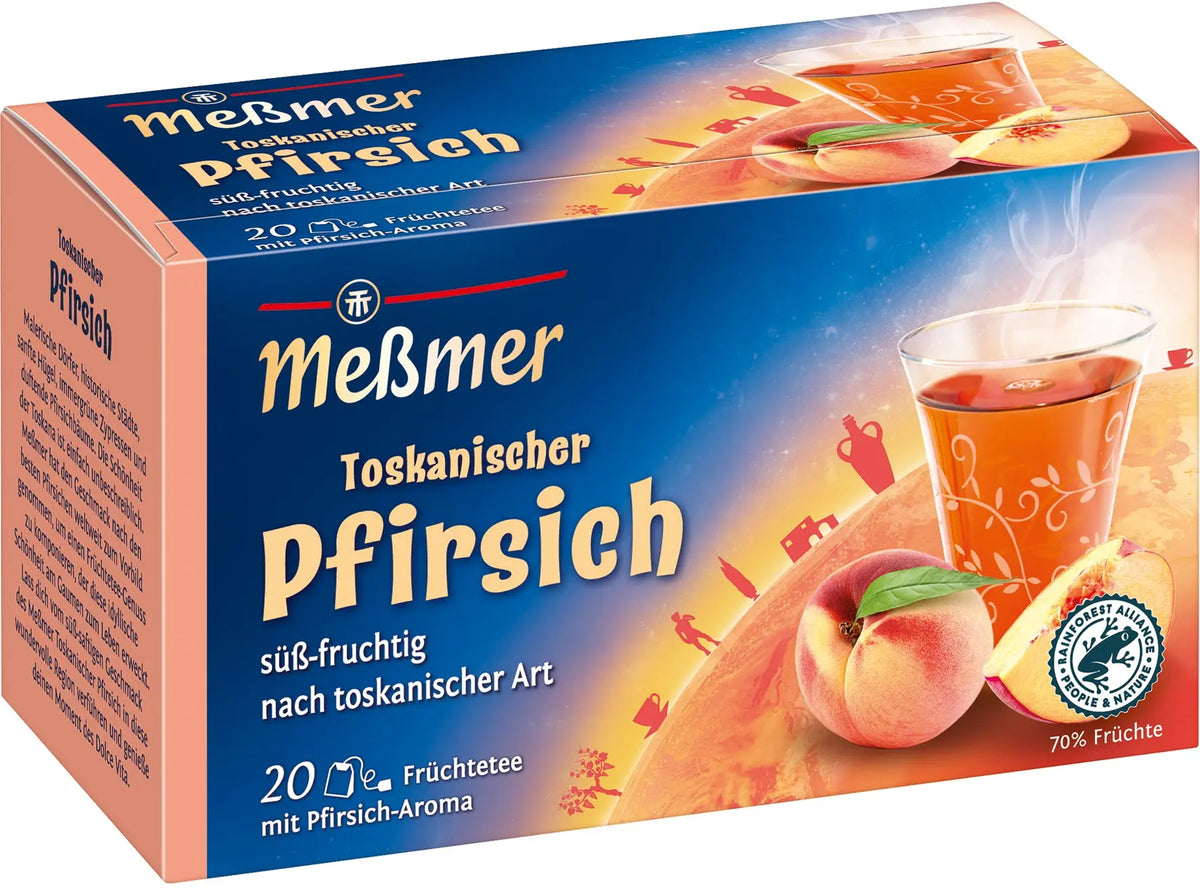 MESSMER Toskanischer Pfirsich 10568900 Beutel 2.5g, 20 Stk. Idealshop