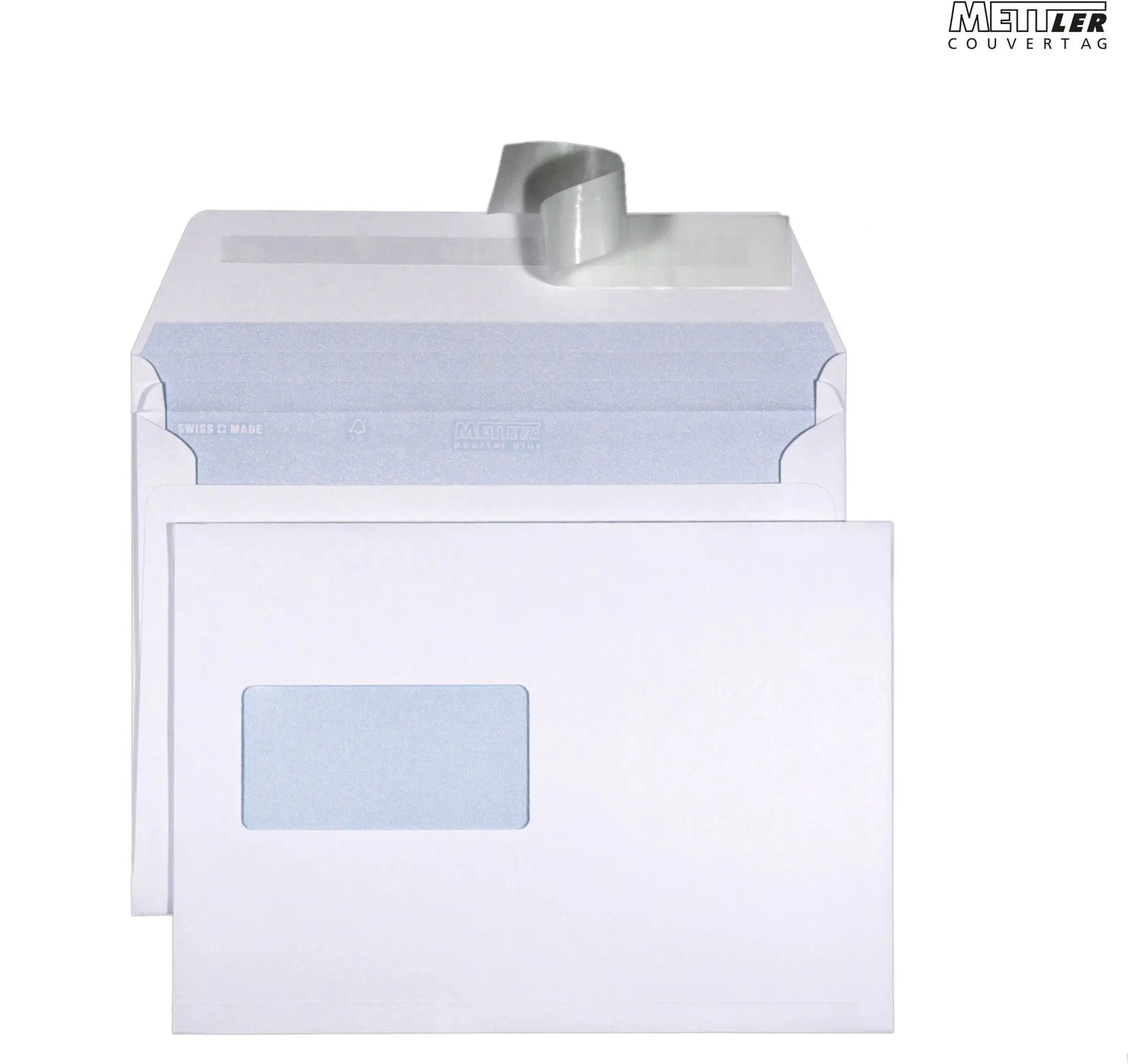 METTLER Couvert Fenster links B5 8097-FL 120g, ultraweiss 250 Stk. Idealshop