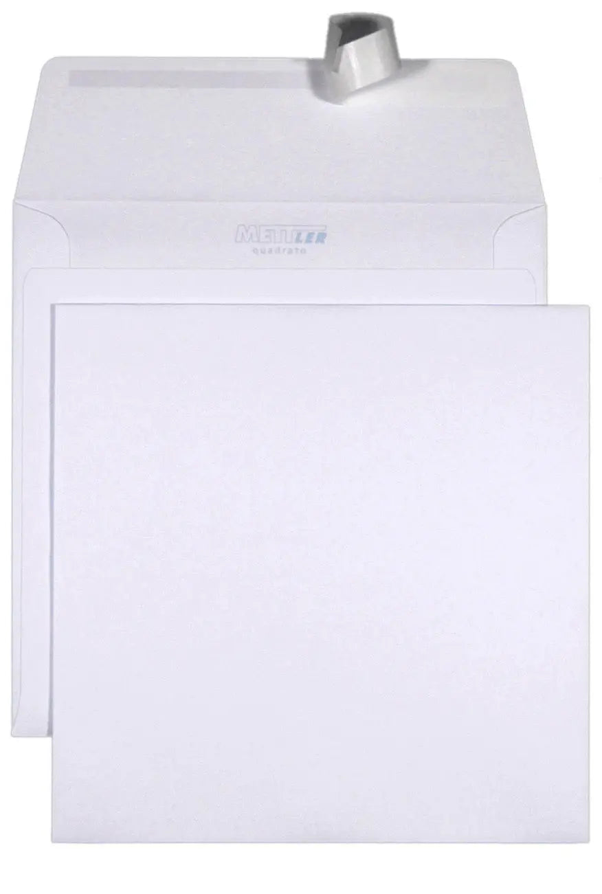 METTLER Couvert ohne Fenster 165x165mm 8066-165-165 120g, ultraweiss 500 Stk. Idealshop