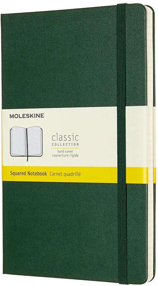MOLESKINE Notizbuch HC L/A5 629087 kariert, myrtengrün, 240 S. Idealshop