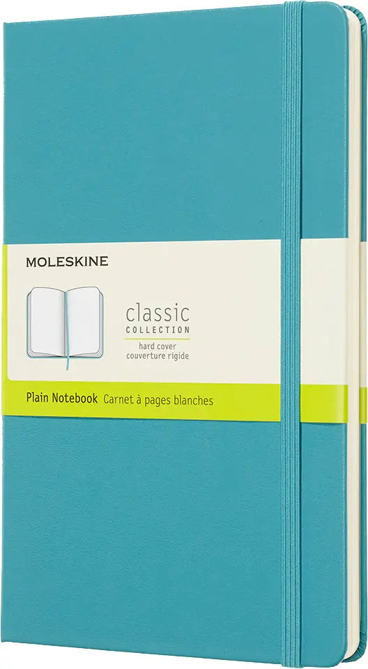 MOLESKINE Notizbuch L/A5 715383 Blanko, HC, Riff Blau Idealshop