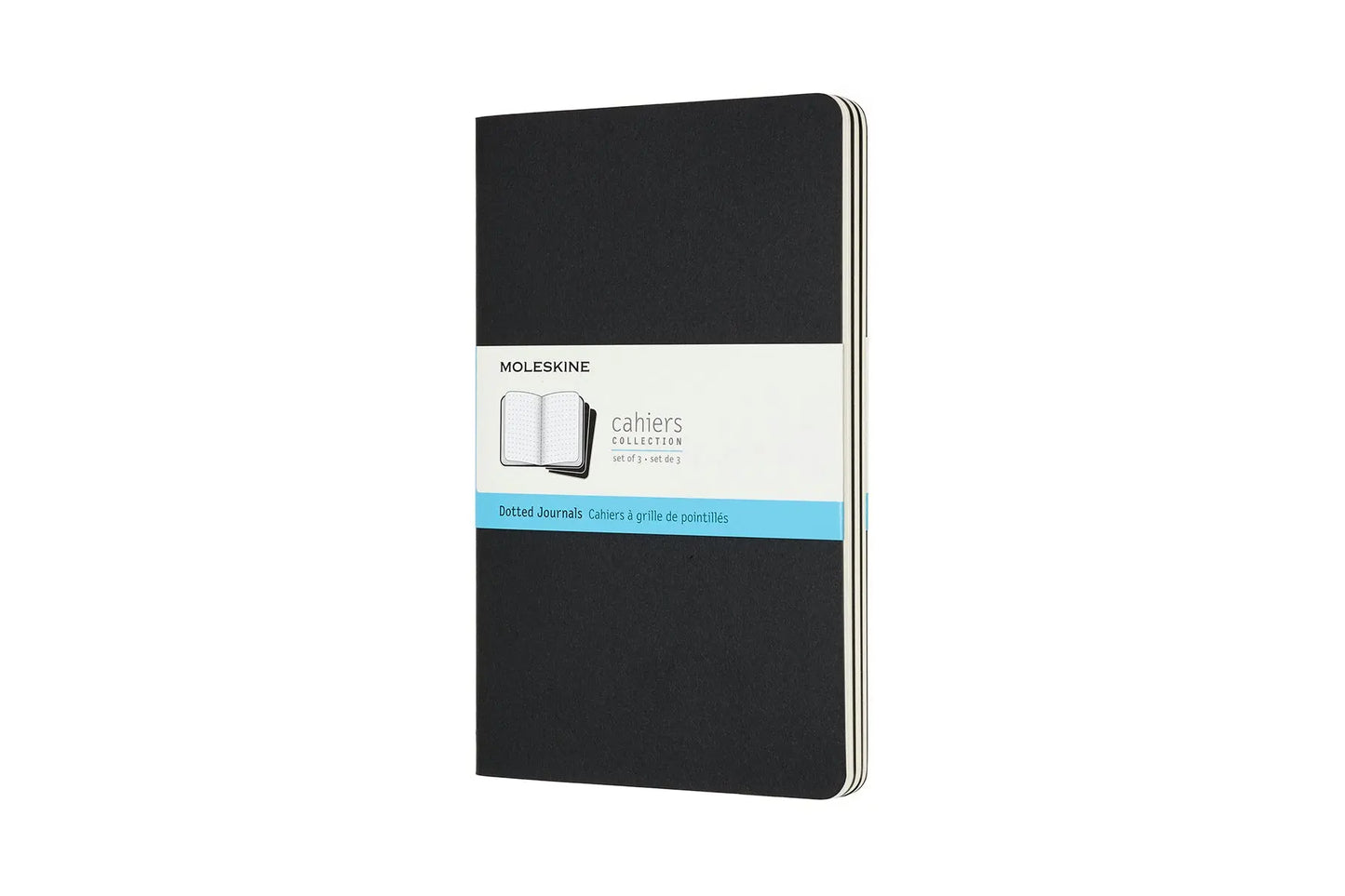 MOLESKINE Notizheft 3x 13x1.4x21cm 719213 gepunktet, schwarz, 80 Seiten Idealshop