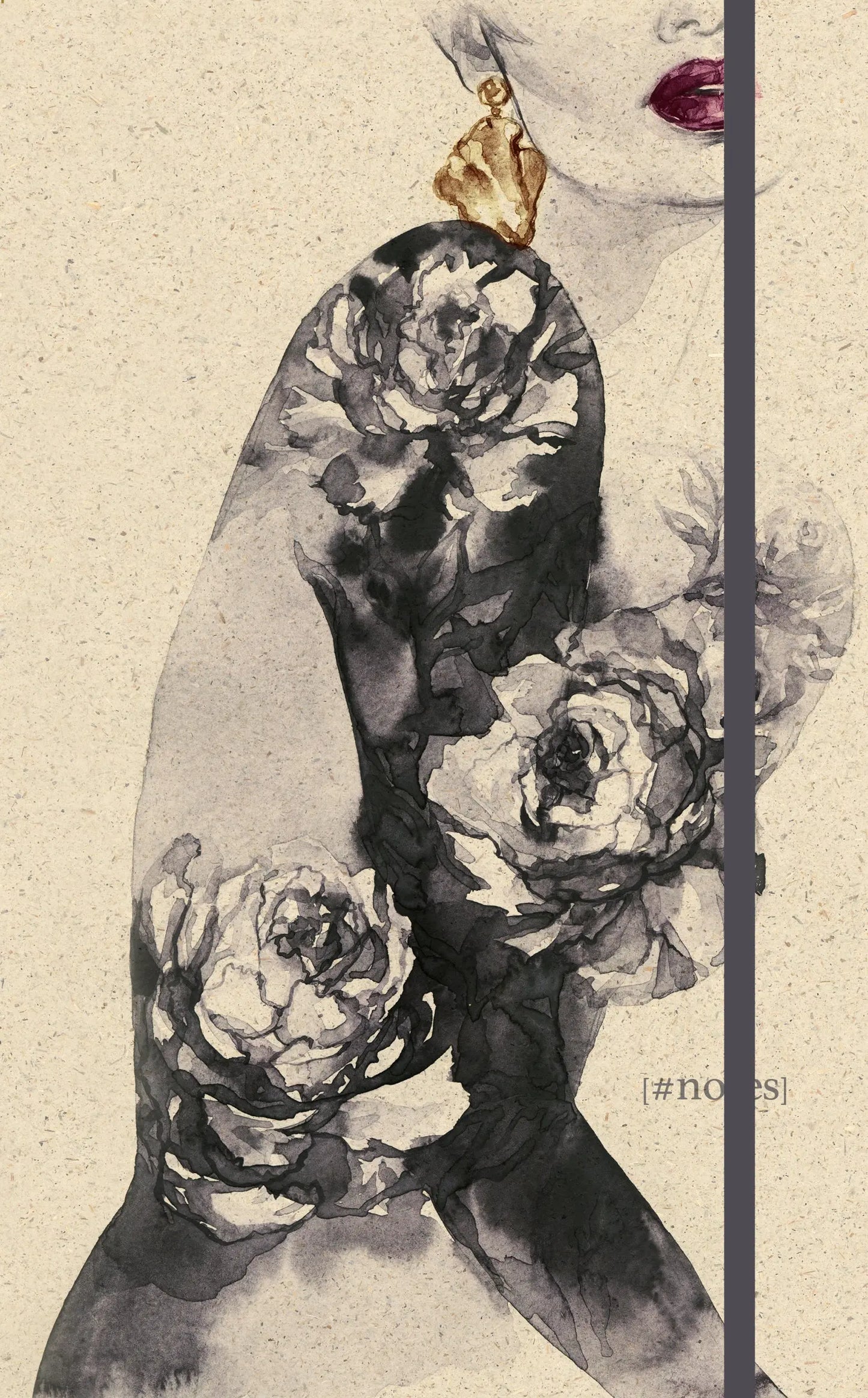 NATUR VERLAG Notizbuch Hardcover 13x21cm 10903N Lady in Black, blanko Idealshop