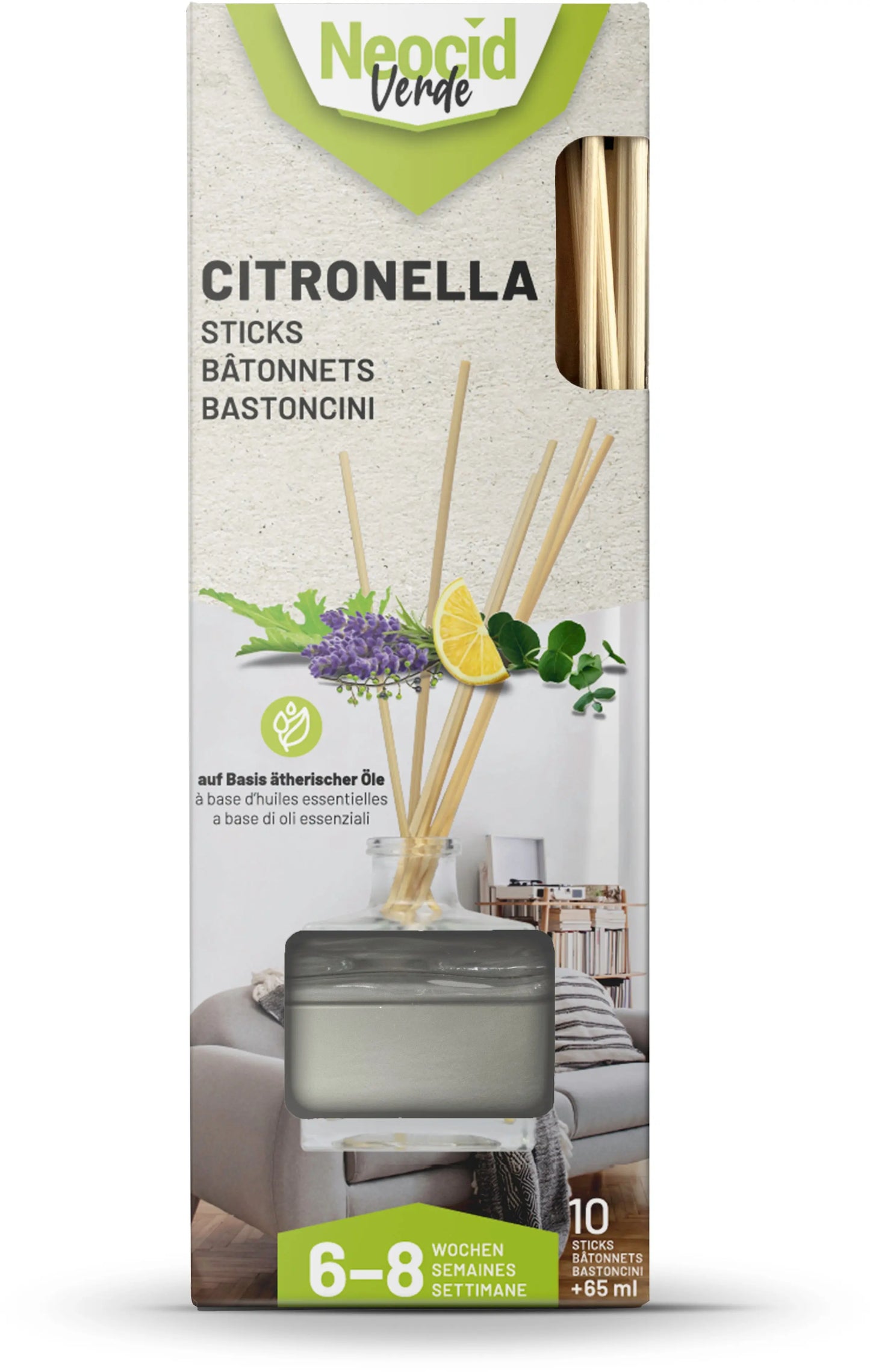 NEOCID EXPERT Citronella Sticks 48036 65ml + 10 Stäbchen Idealshop