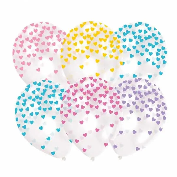 NEUTRAL Latexballons Confetti 6 Stk. Idealshop