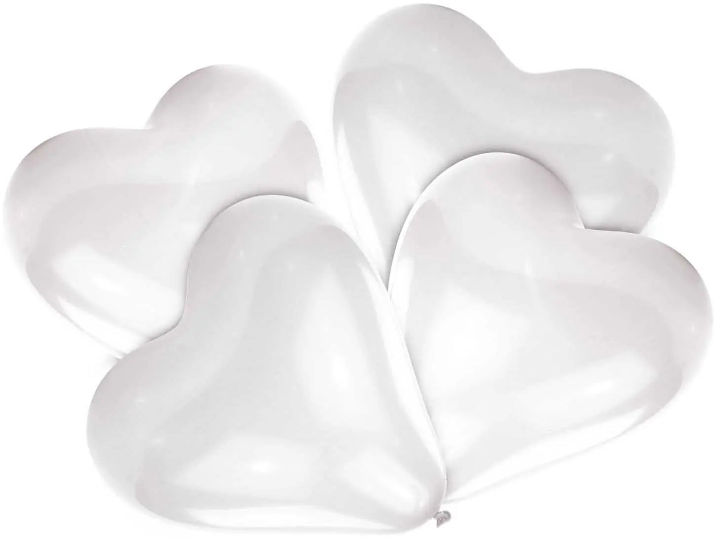 NEUTRAL Latexballons Heart 5 Stk. 9904032 weiss 30.4cm Idealshop