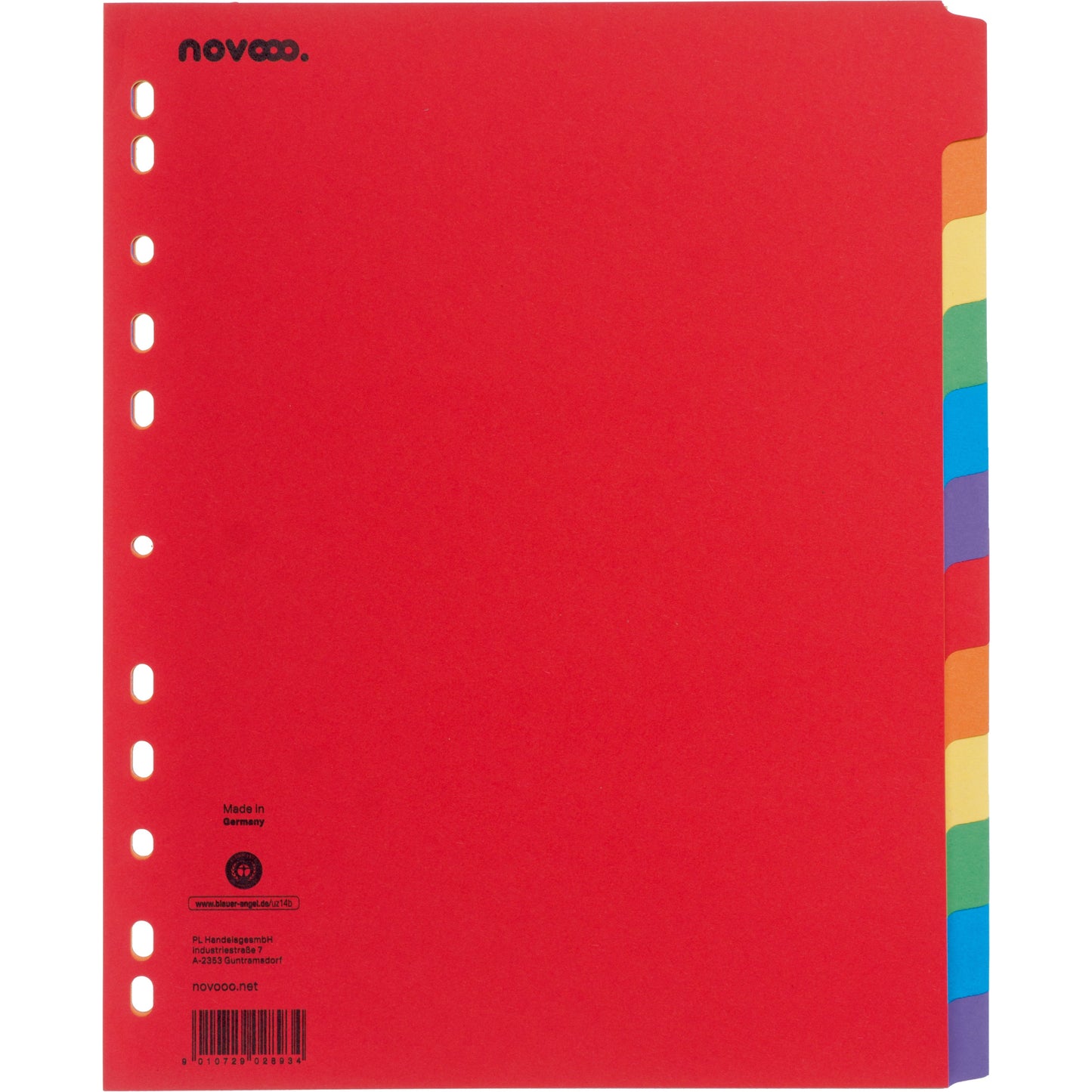 NOVOOO Kartonregister A4+ 40642 intensiv 12-teilig Idealshop