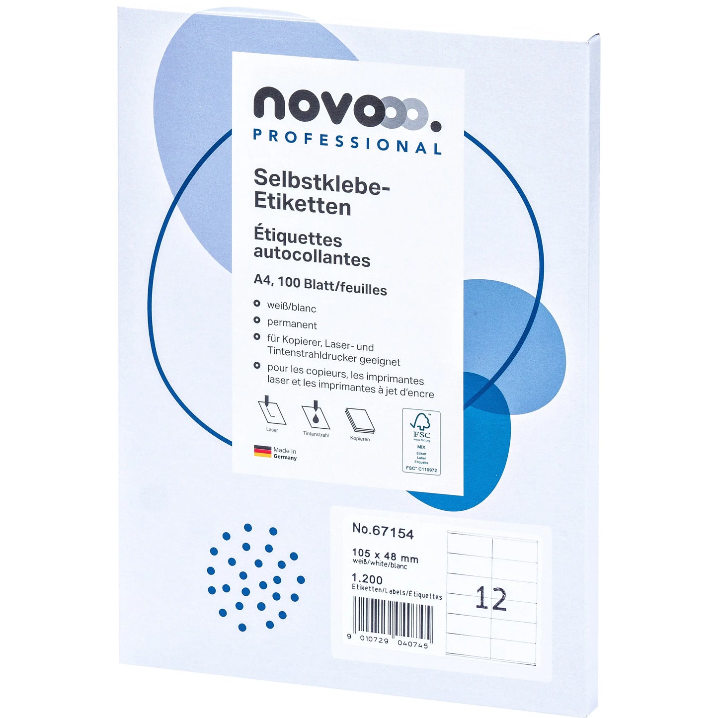 NOVOOO    Etiketten             105x48mm Idealshop