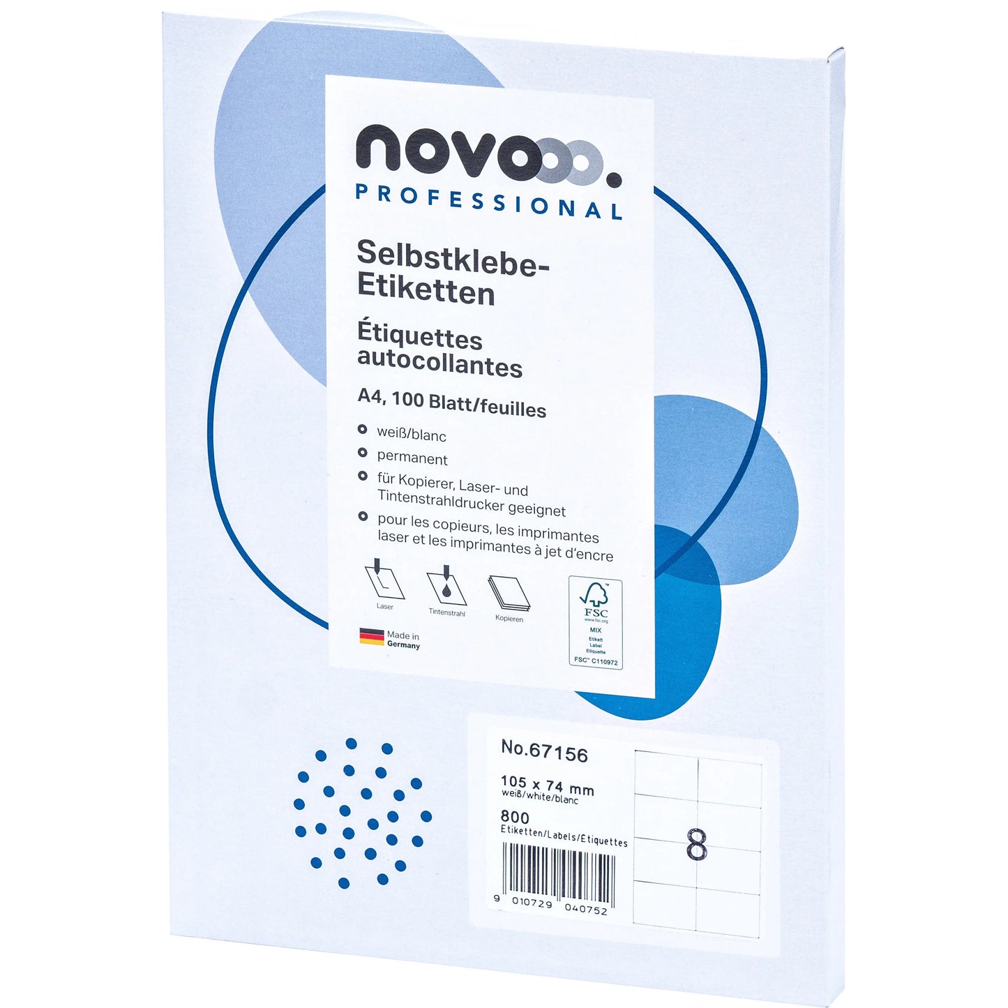 NOVOOO    Etiketten             105x74mm Idealshop