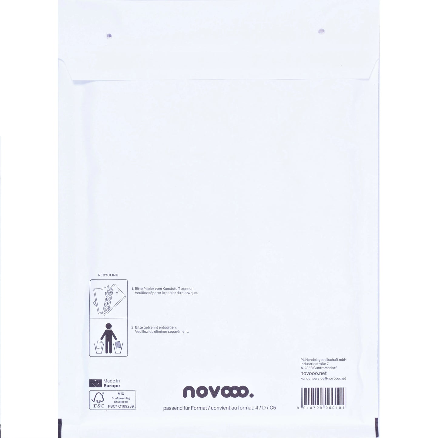 NOVOOO Luftpolstertasche Gr.4 E-1712139 weiss, 200x275mm 100 Stück Idealshop