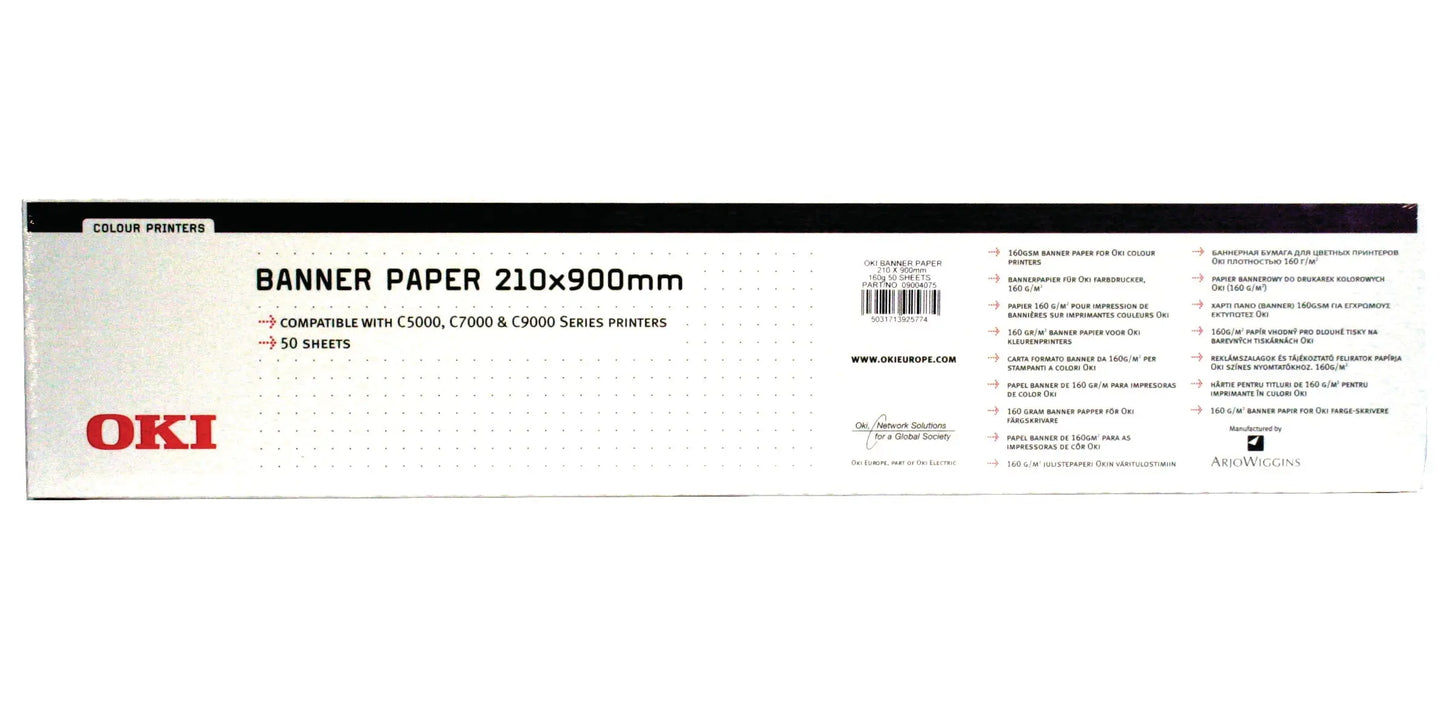 OKI Banner Papier 210x900mm - Idealshop