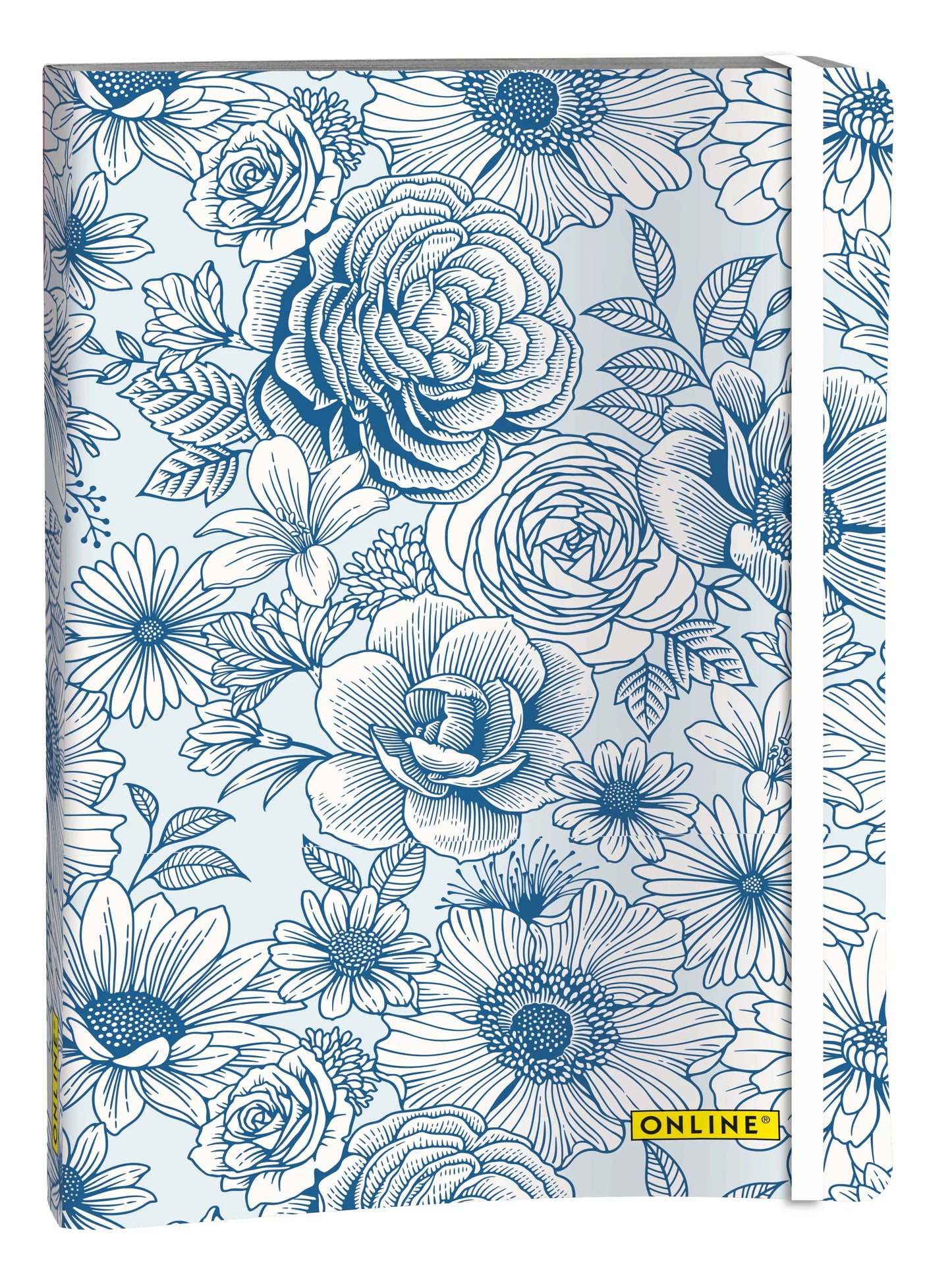 ONLINE Bullet Journal Blue Flowers A5 Idealshop