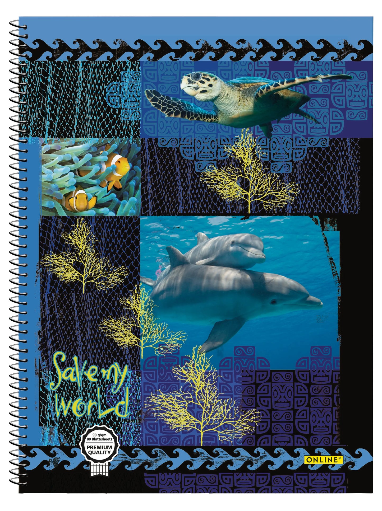ONLINE Collegeblock Save My World A4 Idealshop