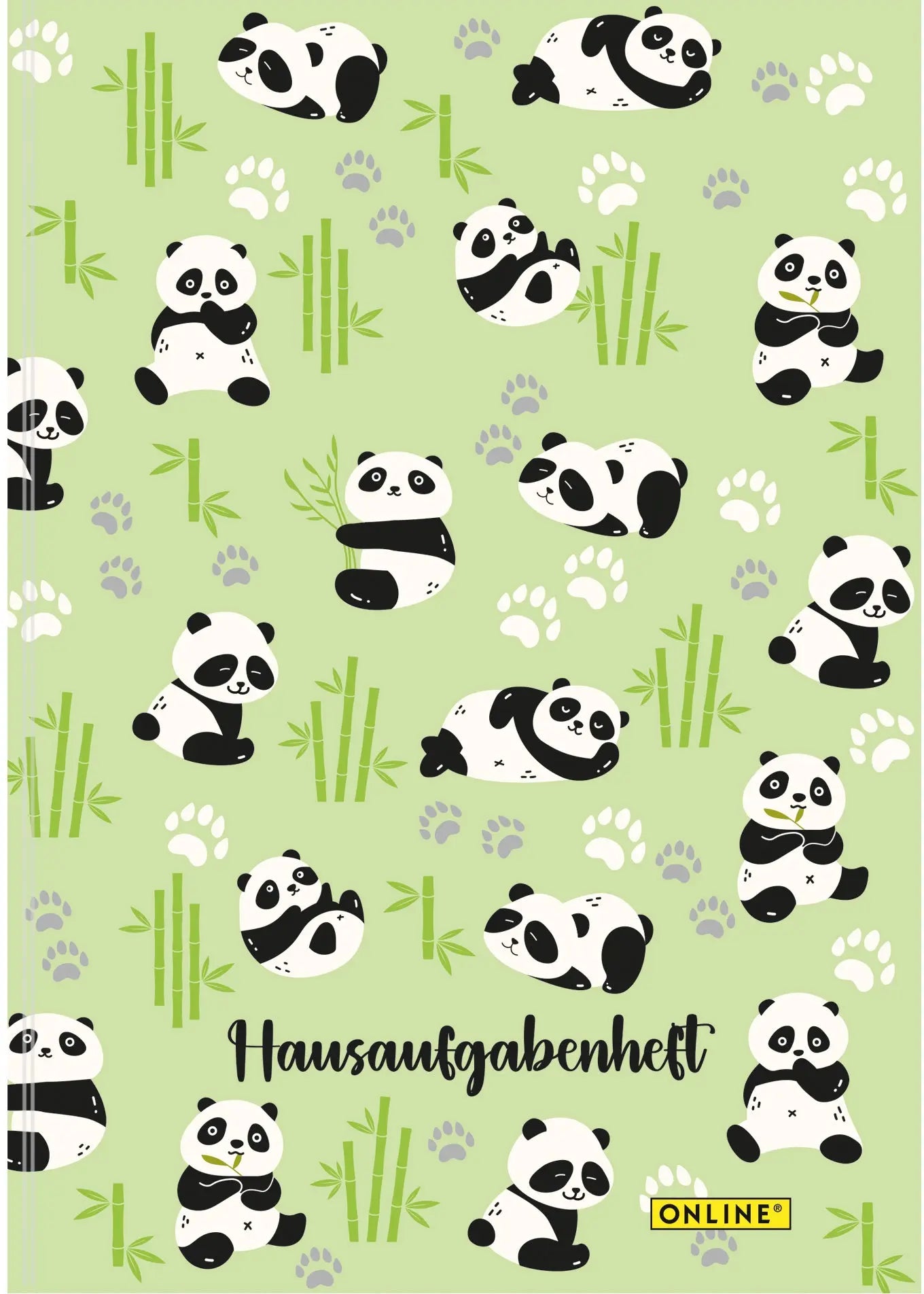 ONLINE Hausaufgabenheft A5 10167/12 Panda, Deutsh 48 Blatt Idealshop
