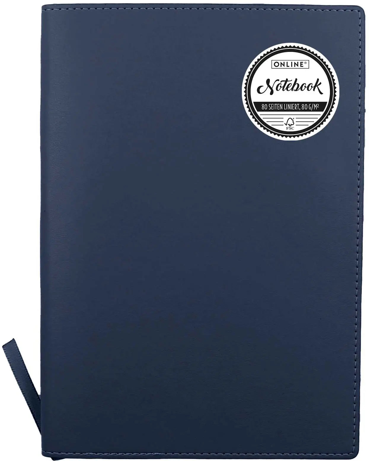 ONLINE Notizbuch Soft Cover A5 16001 blau, liniert 80 Blatt Idealshop