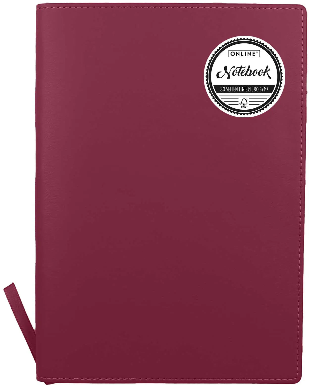 ONLINE Notizbuch Soft Cover A5 16002 wild berry, liniert 80 Blatt Idealshop
