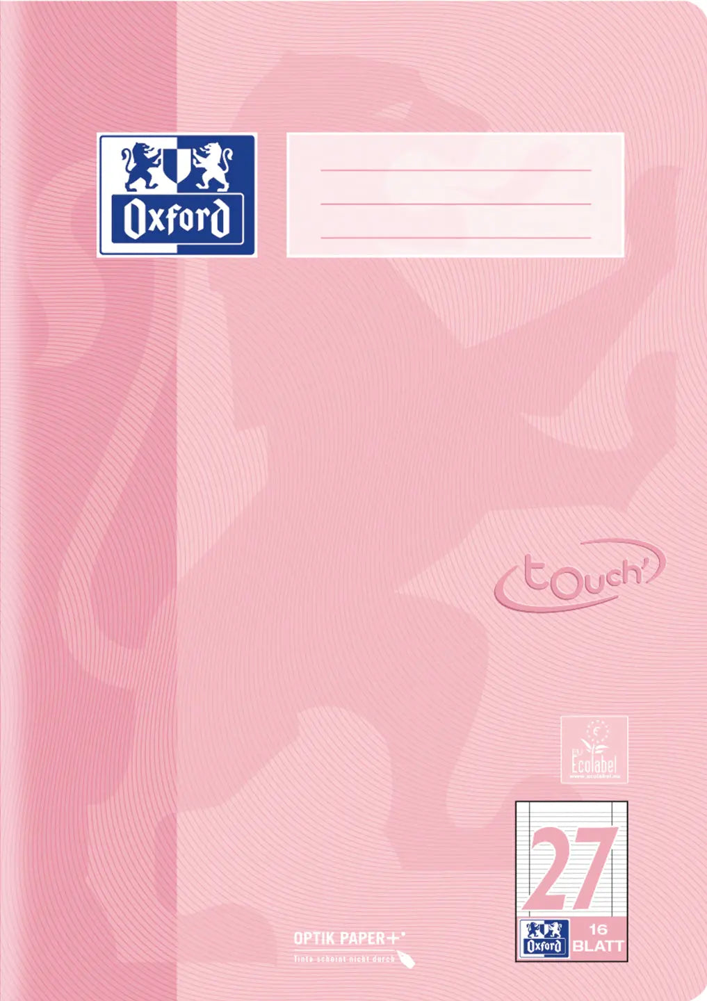 OXFORD Schulheft A4 400196038 liniert, past. Koralle 16 Bl. Idealshop
