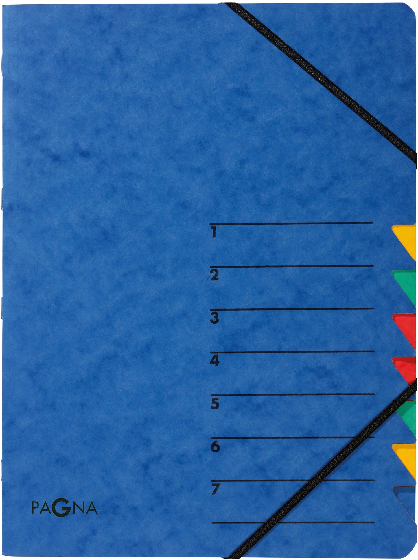 PAGNA Fächermappe EASY A4 24061-02 blau 7 Fächer Idealshop