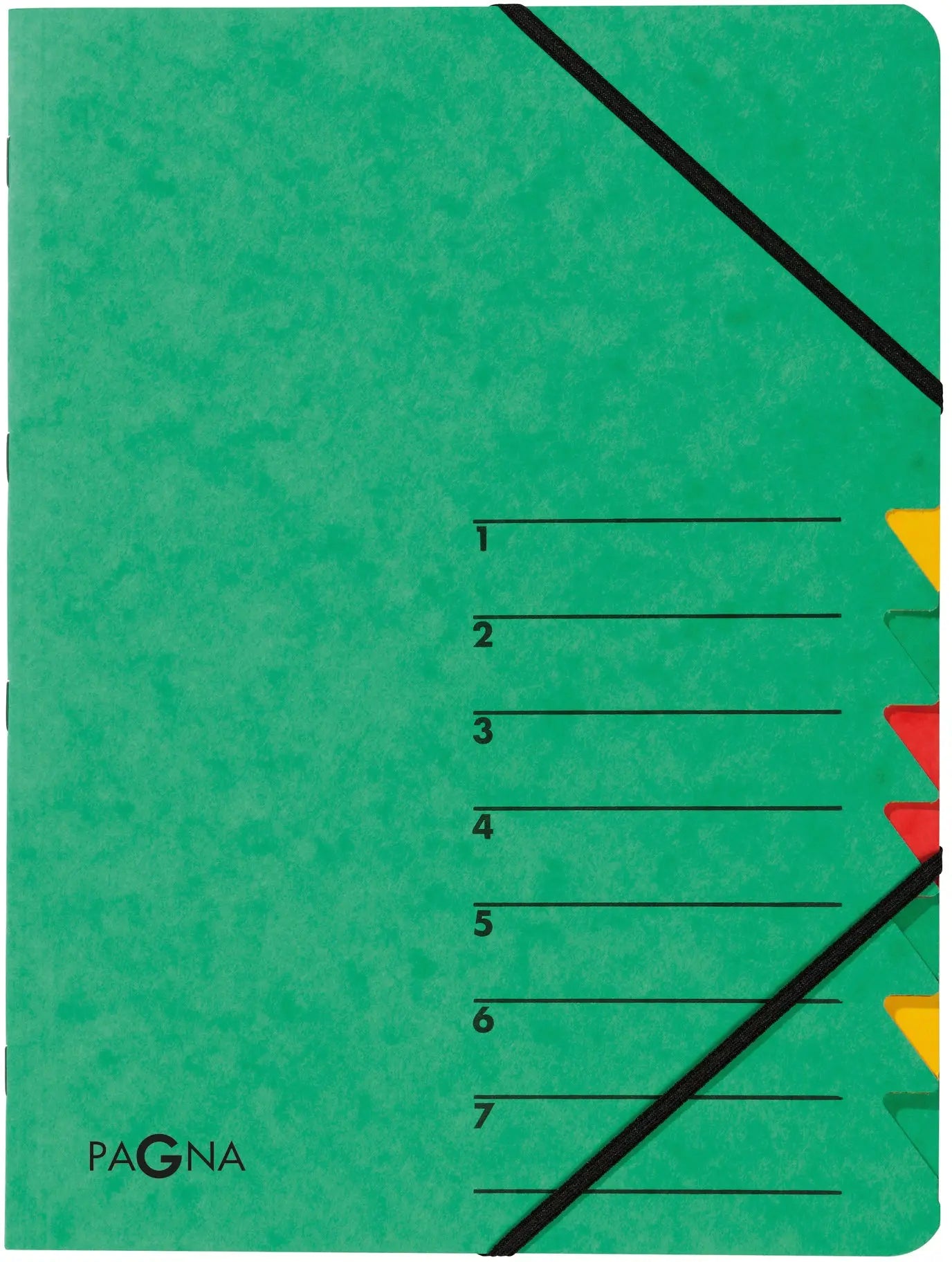PAGNA Fächermappe EASY A4 24061-03 grün 7 Fächer Idealshop