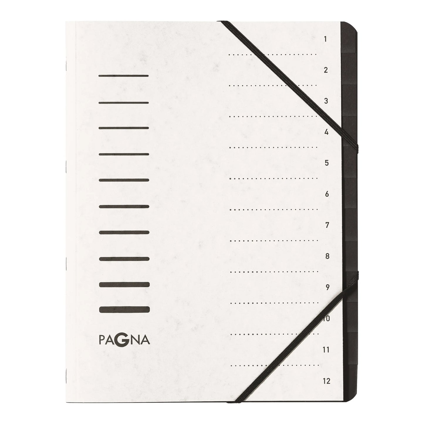 PAGNA Fächermappe Office A4 40059-08 weiss 1-12 Idealshop