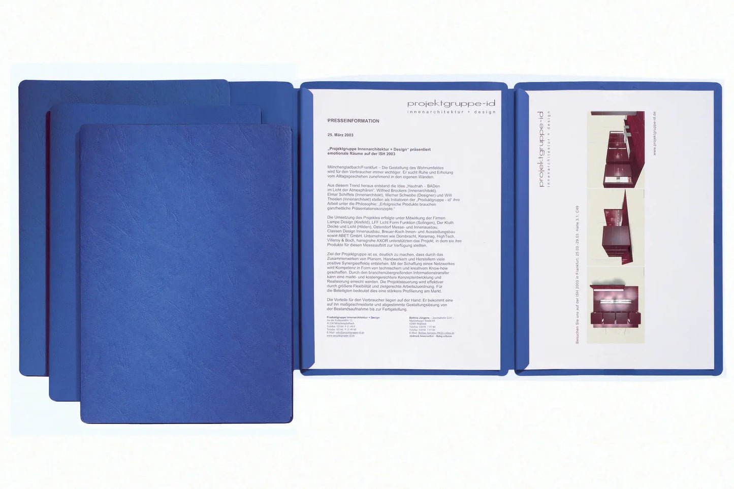 PAGNA Präsentationsmappe 22003-02 blau Idealshop