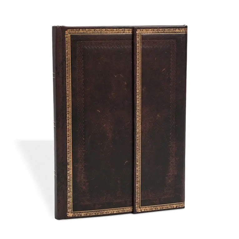 PAPERBLANKS Marokkoleder Midi PB8393 liniert schwarz Idealshop